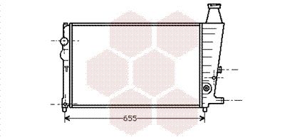 VAN WEZEL Radiaator,mootorijahutus 09002011